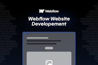 design, redesign and develop webflow website