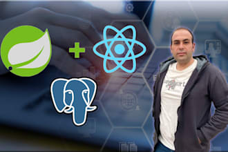 build applications using java, spring boot, and react