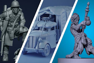 create an amazing sculpt for 3d printing