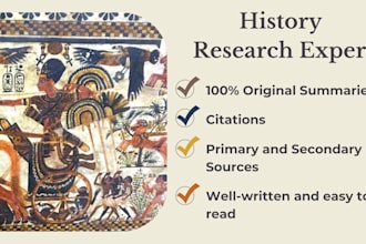 do history research and write summaries