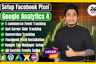 fix or setup facebook pixel google analytics 4 ecommerce conversion API tracking
