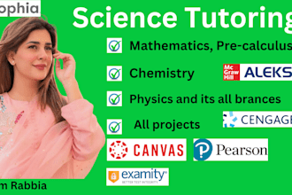 tutor you general chemistry physics math calculus and discrete math