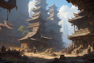 draw awesome environment concept art