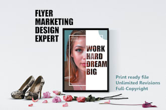 do professionally flyer marketing design