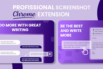 create professional chrome extension screenshots