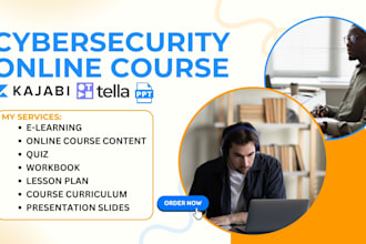 create and design cybersecurity, digital forensics, iot ai online course tella