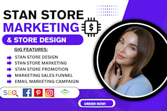 stan store marketing , etsy stan store, stan store sales funnel and promotion