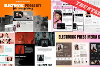 do luxury logo design social media kit complete branding press kit epk media kit
