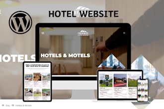 design appointment booking, hotel booking, cleaning, travel website wordpress
