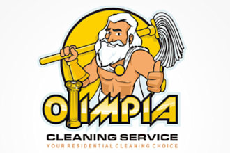 design good looking superior cleaning service logo