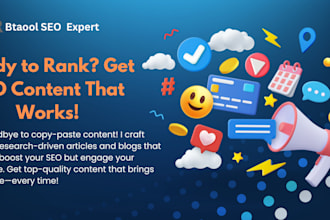 write SEO friendly website content, blog posts, and articles