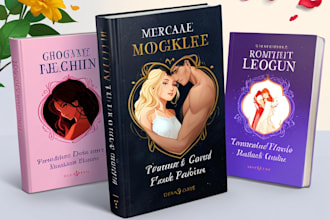 design professional romance and novel book covers