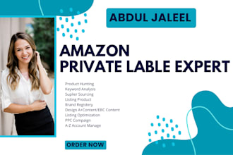 be your expert amazon virtual assistant, private lable fba