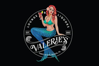 design amazing wine bar night club logo