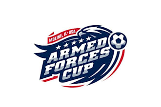 design modern youth soccer tournament logo