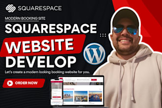 do squarespace website redesign property management airbnb hotel booking website