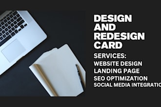 design card website redesign card website card website landing page