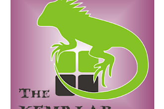 design mascot animated research lab logo