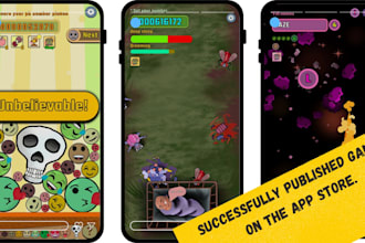 make 2d game for you using unity engine for mobile and PC