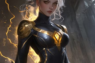 draw your own comic superhero character, sfw or nsfw