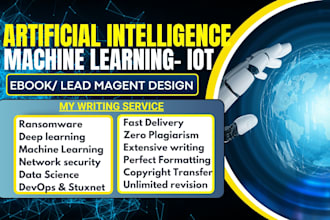 write artificial intelligence, deep learning, data science, cybersecurity ebook