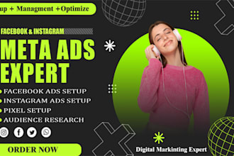 be facebook ads campaign manager, instagram advertising and meta ads specialist