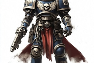 make a your favorite warhammer 40k character, miniature