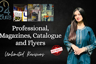 design professional catalogue, magazine, flyer