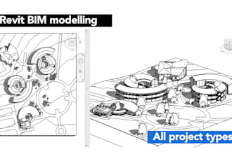 make 3d bim modelling in revit and sketchup