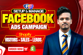 setup shopify facebook ads campaign, instagram ads, fb marketing, ads manager
