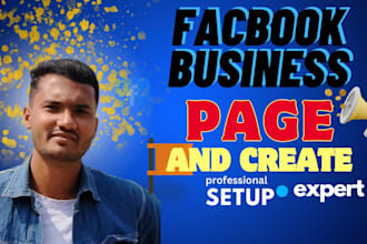 facbook business page or fn page create and setup your account