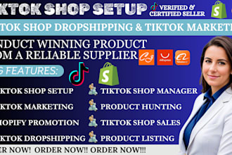 setup tiktok shop tiktok shop manager tiktok shop marketing tiktok dropshipping