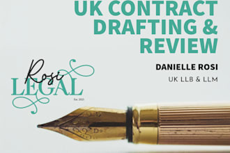 provide custom UK contract drafting or review for employment law
