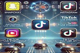 create a snapchat bot, instagram API bot, tiktok live streaming bot, youtube bot