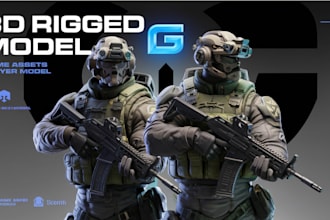 create and port your garrys mod, gmod 3d character model, gmod addon