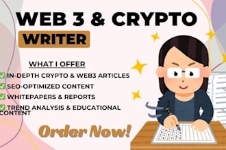 write expert web3 and crypto content for your project
