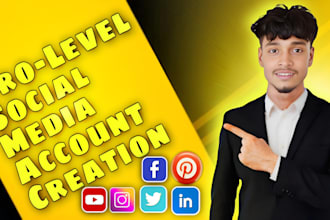 professionally your social media accounts optimize and setup