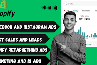 run facebook ads, instagram ads, fb marketing for shopify and ecommerce store