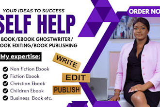 write self help ebook, wellness, life coaching, fitness ebook as ebook writer