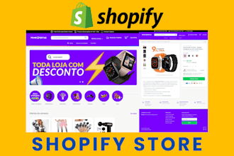 build shopify stores, shopify ecommerce website and shopify dropshipping store