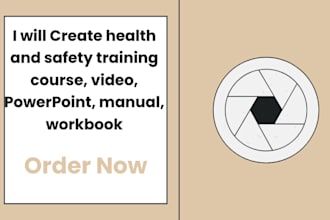create health and safety training course, video, powerpoint, manual, workbook