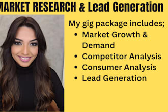 do comprehensive market research and lead generation