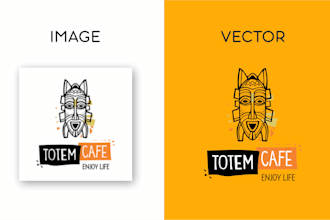 high quality vector art and logo conversion service