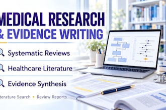 do medical systematic review, healthcare literature search, evidence synthesis