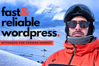 build a gdpr ready wordpress or website from scratch for the german market