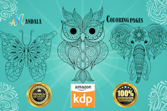 design mandala coloring pages coloring book pages for amazon kdp etsy interiors