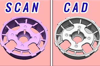 do reverse engineering, cad modeling, mechanical design, and provide stp, igs