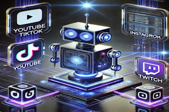 create youtube bot, tiktok bot, live streaming bot, instagram API bot twitch bot