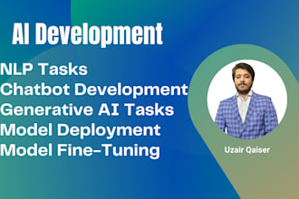 develop machine learning, nlp, and generative ai solutions