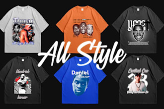 design your favorite artist or rapper for your tshirt